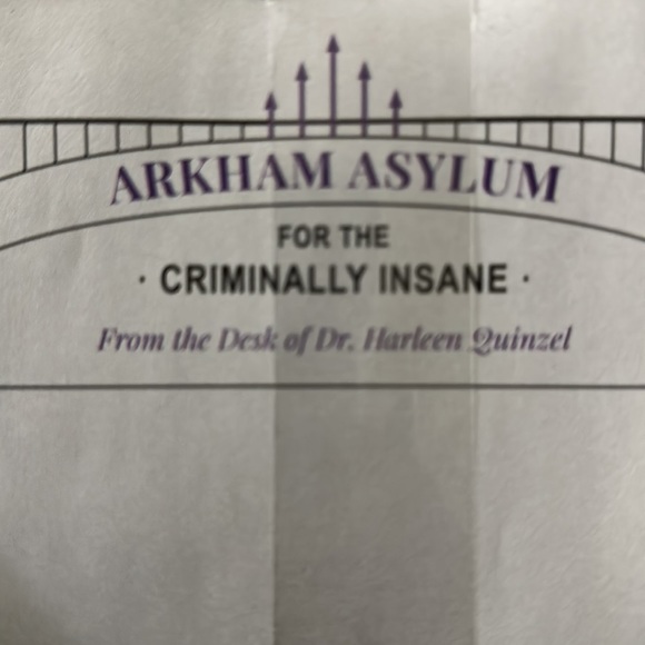 Dc. Dr Harleen Quinzel Arkham asylum stationary nwt - Picture 3 of 4